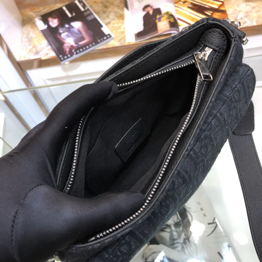 Dior New Mens Oblique Canvas Bucket Bag