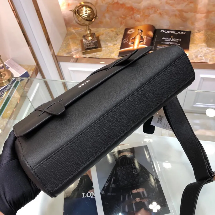 Dior Latest Mail Bag Black Oblique Pattern, Grained Calfskin