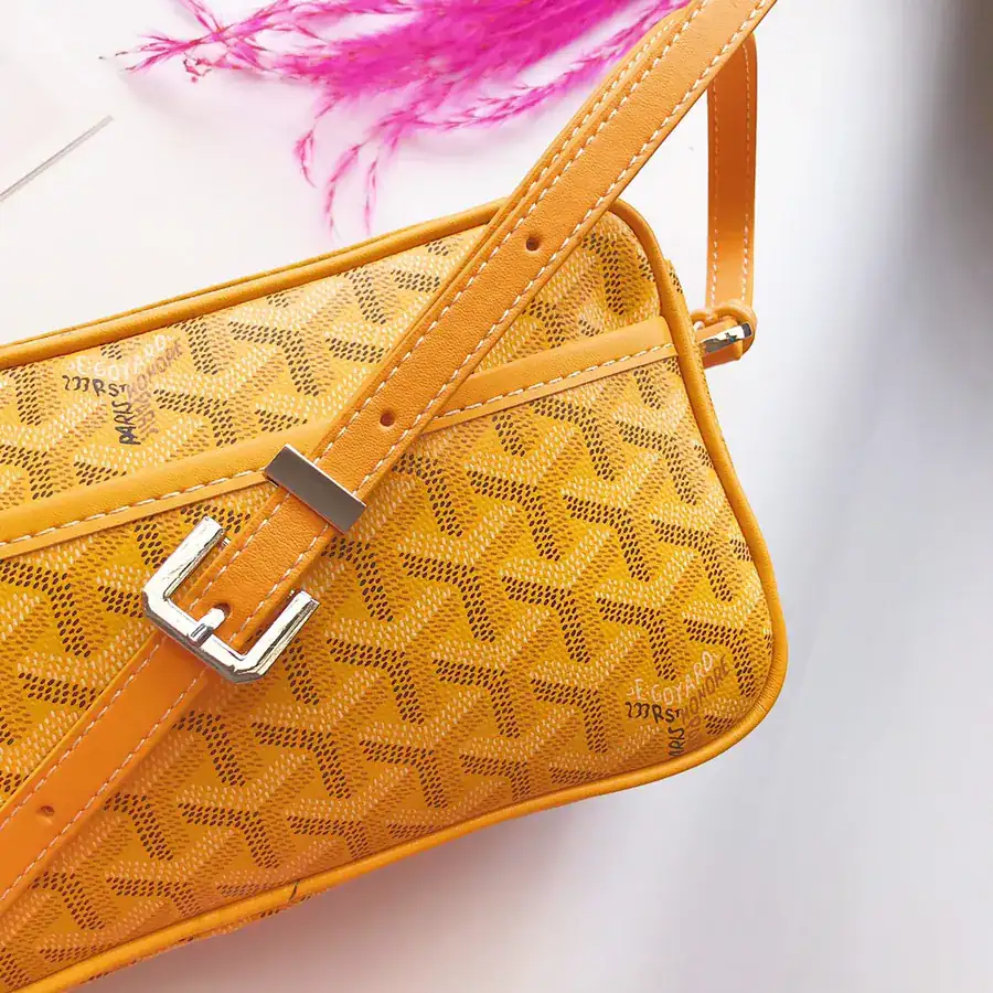 Goyard CapVert Camera Bag French Elegance, Custom Y Graffiti Leather