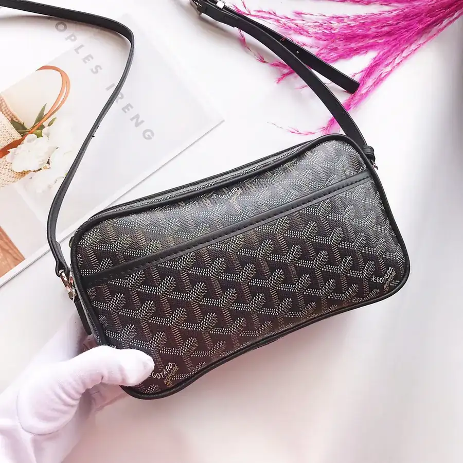 Goyar CapVert Camera Bag French Elegance, Custom Y Graffiti Leather