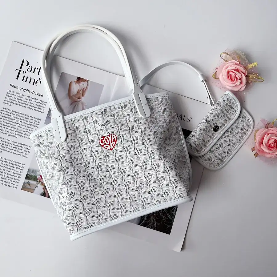 P200 Mini Shopping Bag Dog Tooth Design, Trendy & Versatile