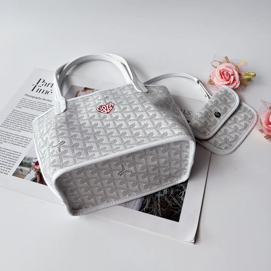 P200 Mini Shopping Bag Dog Tooth Design, Trendy & Versatile