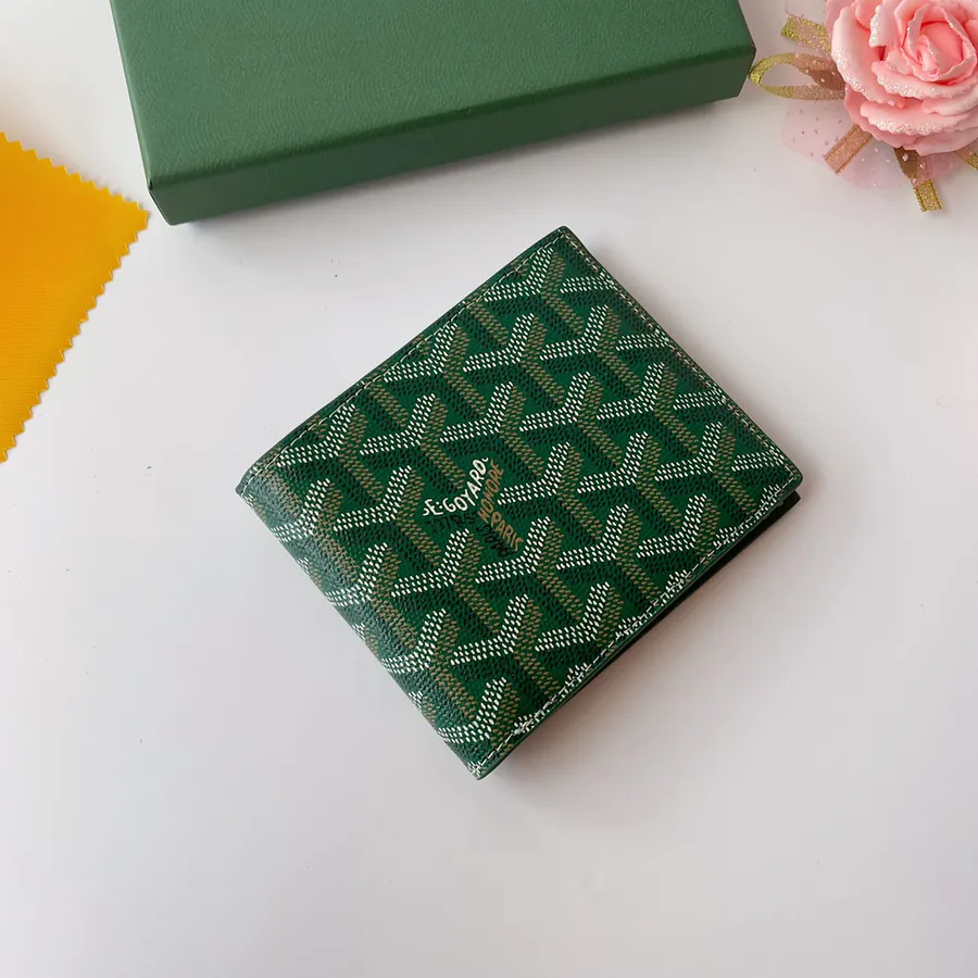 Goyar Wallet Vintage Y Zig Print Fabric, Classic Design, 11x2x9cm