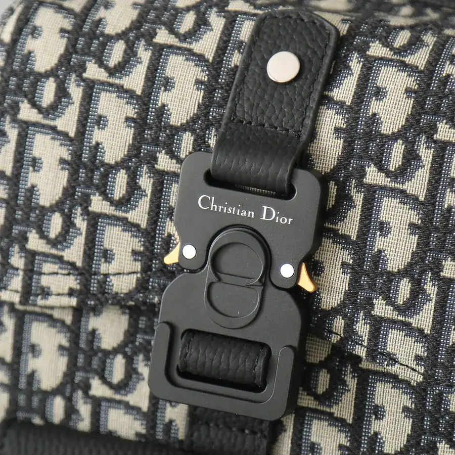 Christian Dio Mini Crossbody with Grained Calfskin Detail