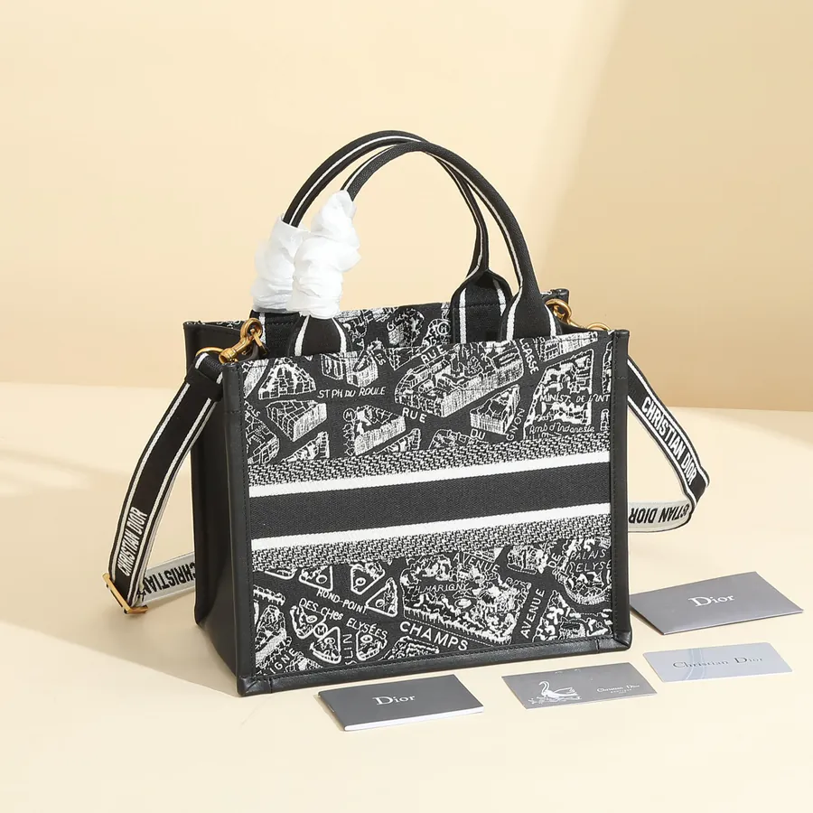 Maria Grazia Chiuri Paris Map Mini Book Tote