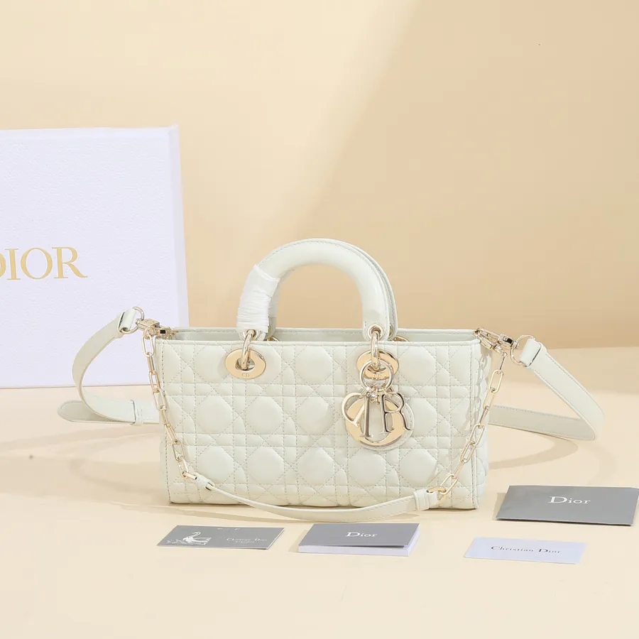 Dior Lady D'Joys Bucket Bag in Grained Calfskin