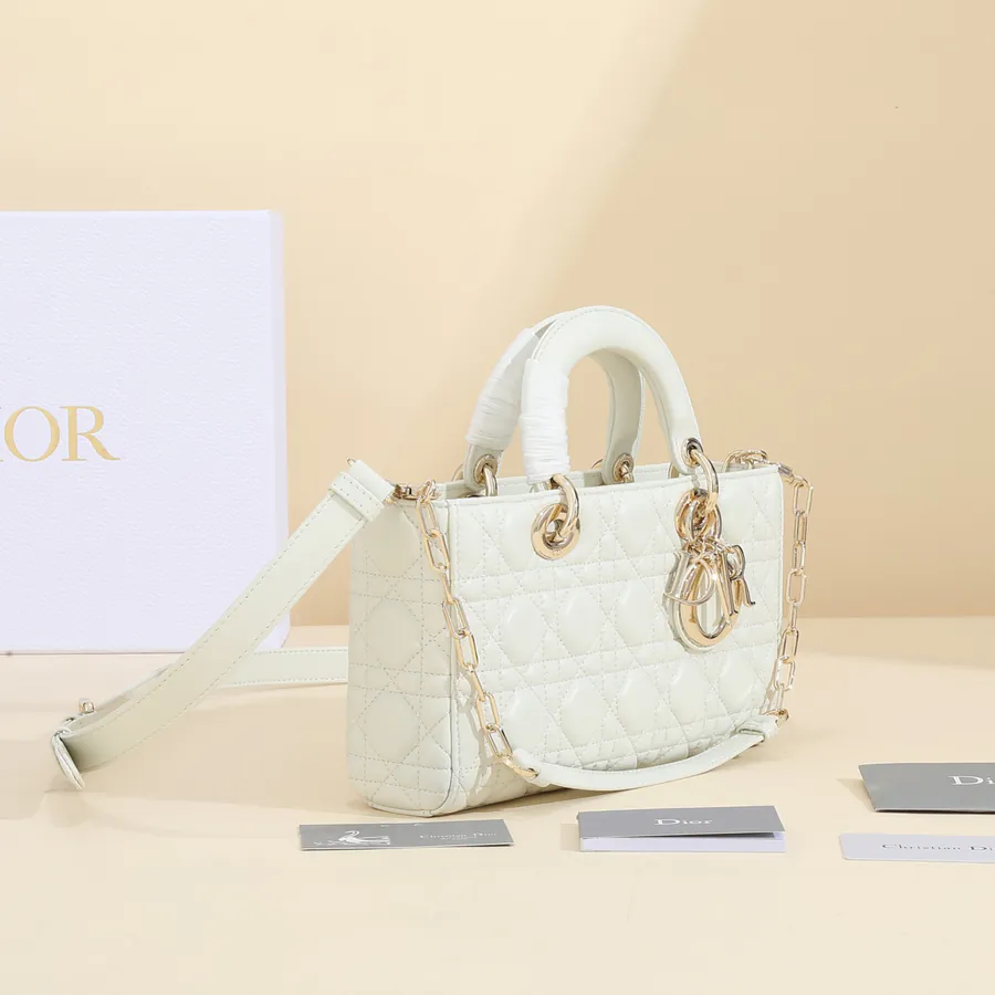 Dior Lady D'Joys Bucket Bag in Grained Calfskin
