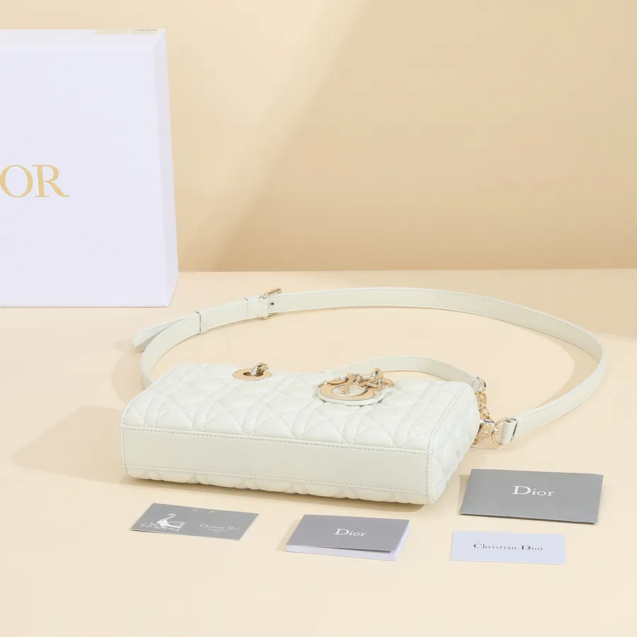 Dior Lady D'Joys Bucket Bag in Grained Calfskin