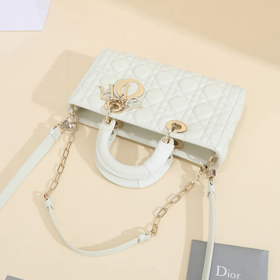 Dior Lady D'Joys Bucket Bag in Grained Calfskin
