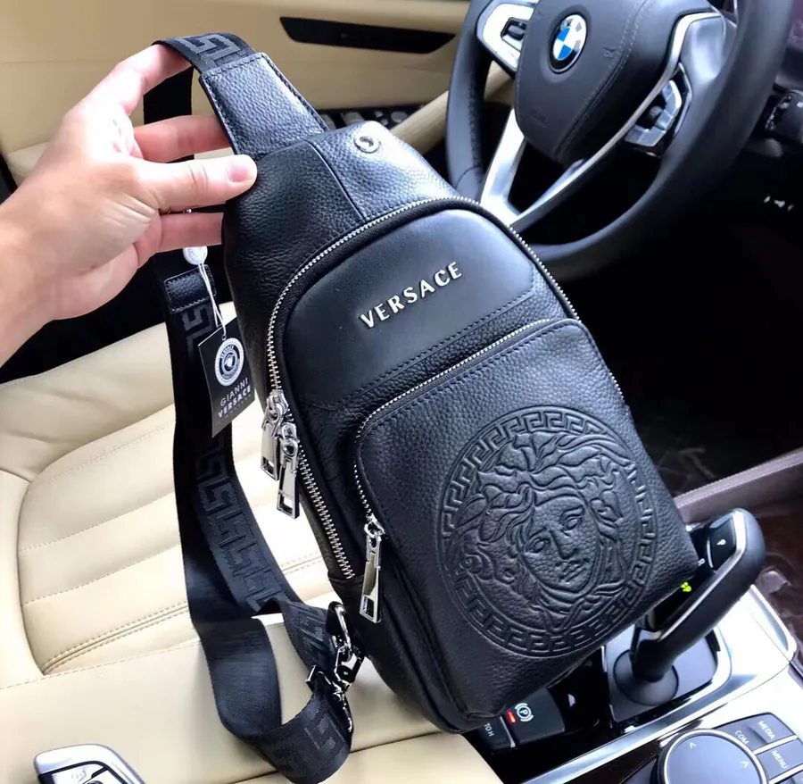 Versace Bucket Bag Premium Leather, Elegant Design