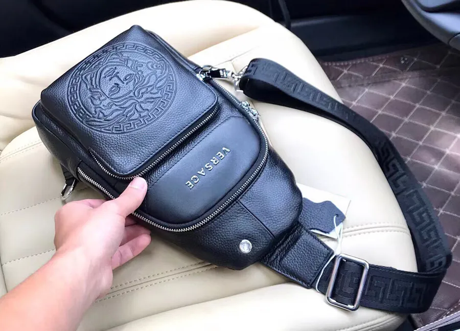 Versace Bucket Bag Premium Leather, Elegant Design
