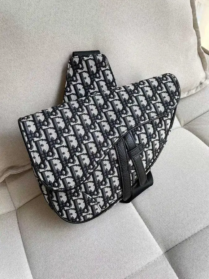 Dior Classic Men's Saddle Bag with Original Hardware