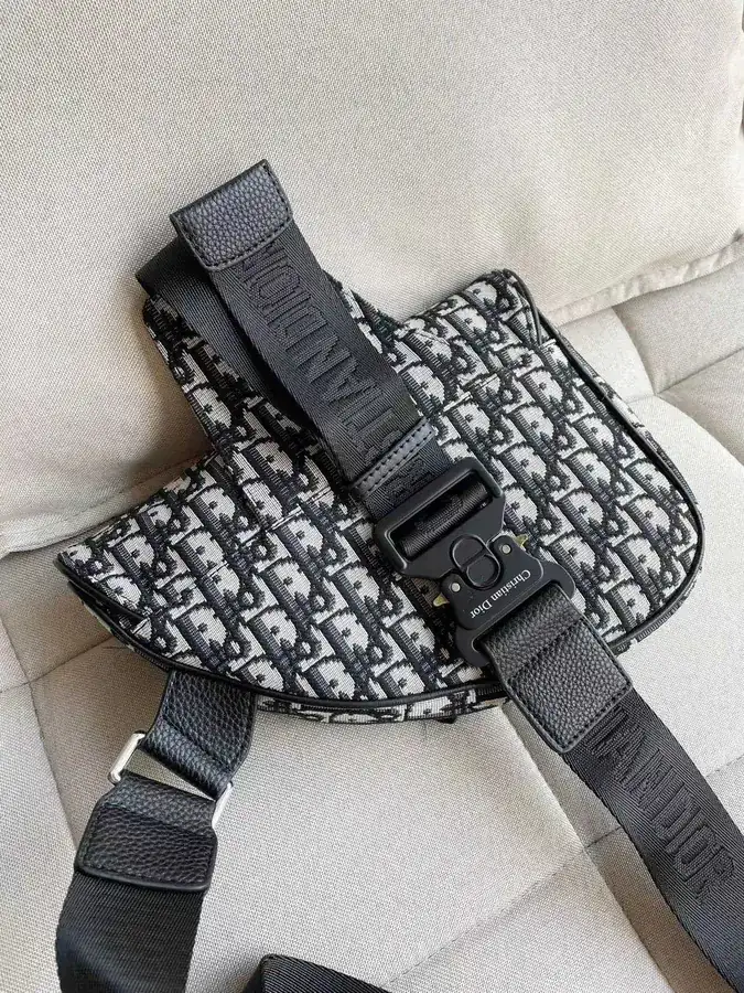 Dior Classic Men's Saddle Bag with Original Hardware