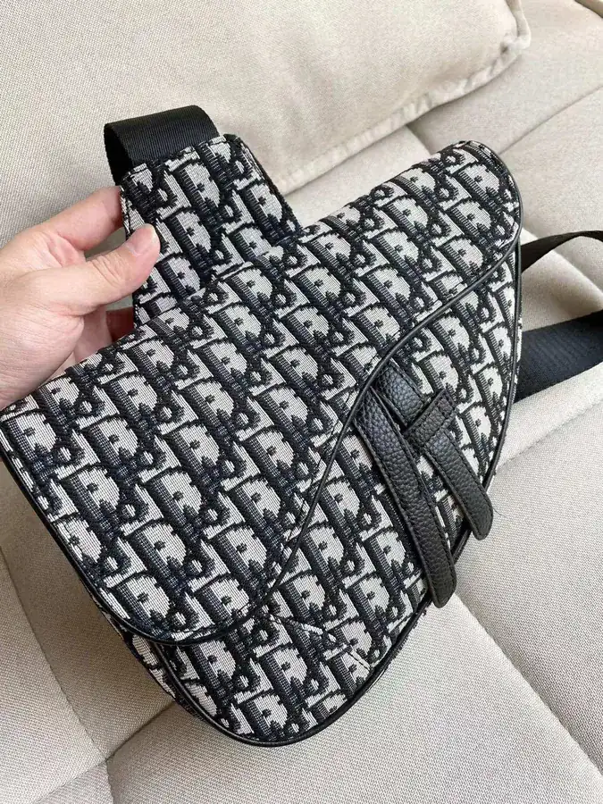 Dior Classic Men's Saddle Bag with Original Hardware