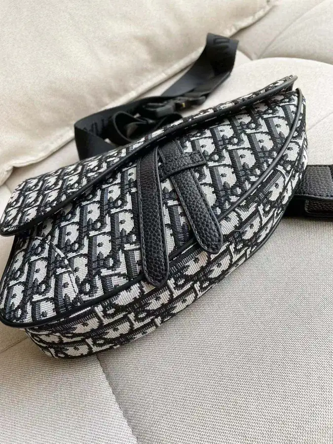 Dior Classic Men's Saddle Bag with Original Hardware