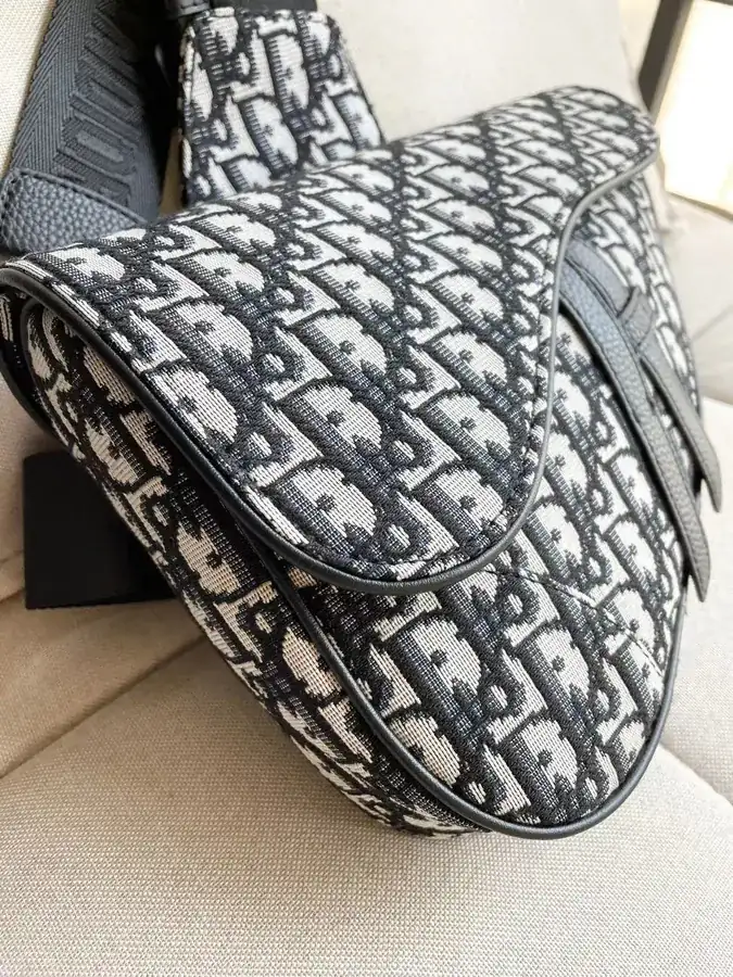 Dior Classic Men's Saddle Bag with Original Hardware