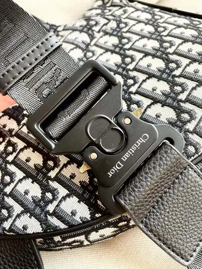 Dior Classic Men's Saddle Bag with Original Hardware