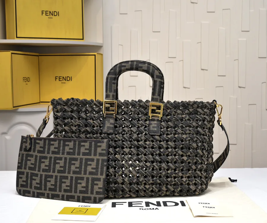 FENDL FF Tote Handbag Medium Size, Handmade Crafted