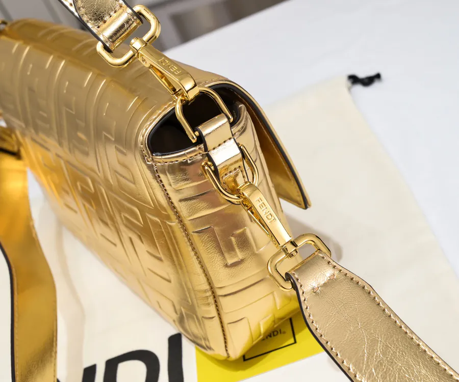 F Design 19 Baguette Series Tote Bag with Chain Strap
