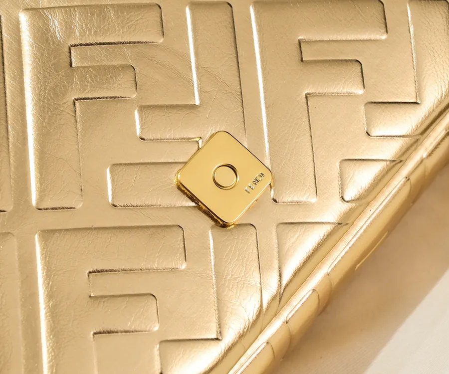 F Design 19 Baguette Series Tote Bag with Chain Strap