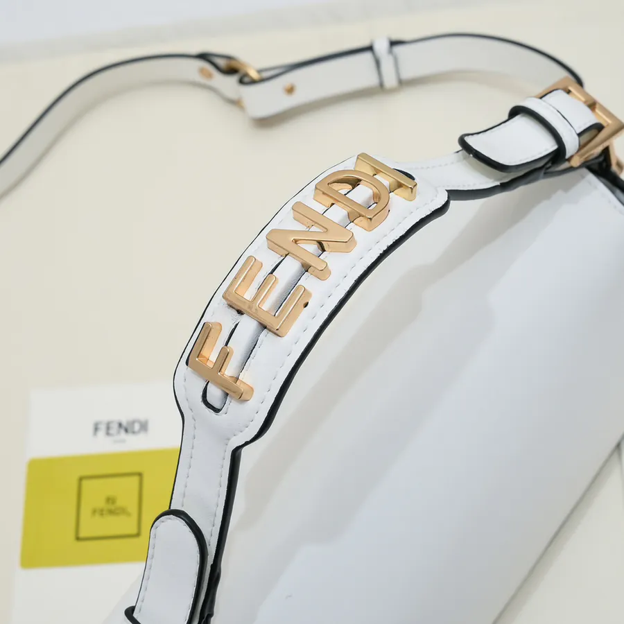 Fendi Baguette Handbag Signature Medium Size