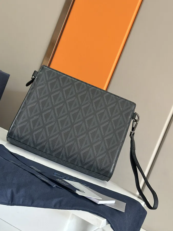 Dior A5 Handbag with Black Oblique Print