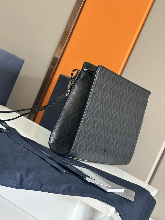 Dior A5 Handbag with Black Oblique Print