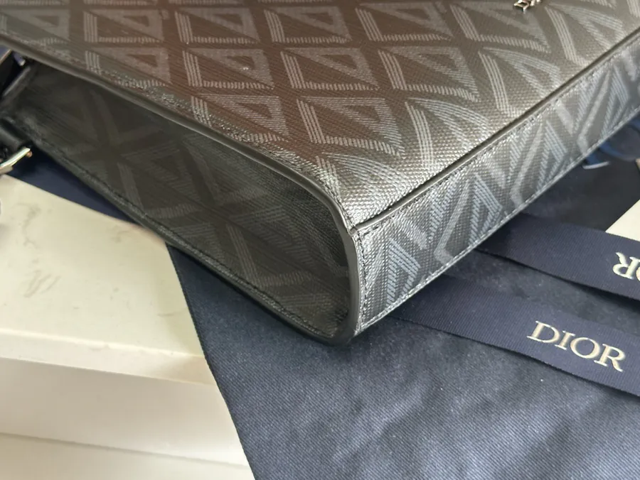Dior A5 Handbag with Black Oblique Print