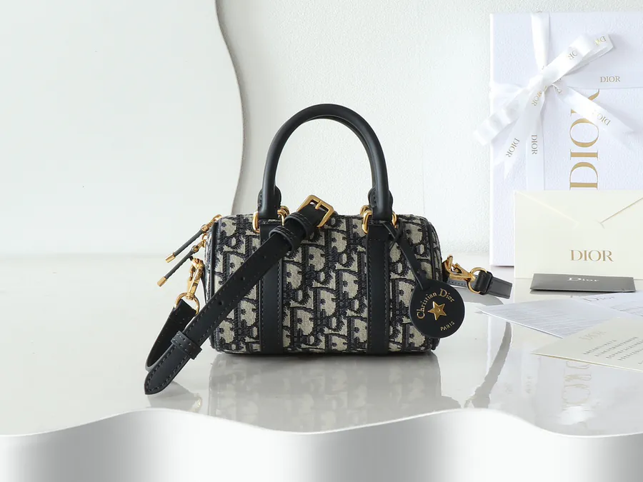Dior Groove Mini Bag Blue Oblique Print