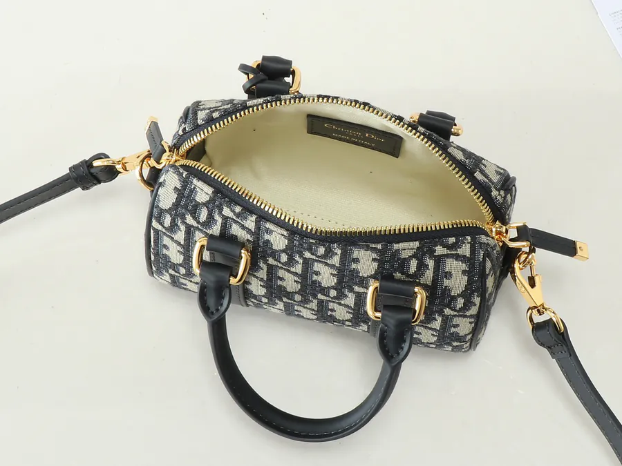 Dior Groove Mini Bag Blue Oblique Print
