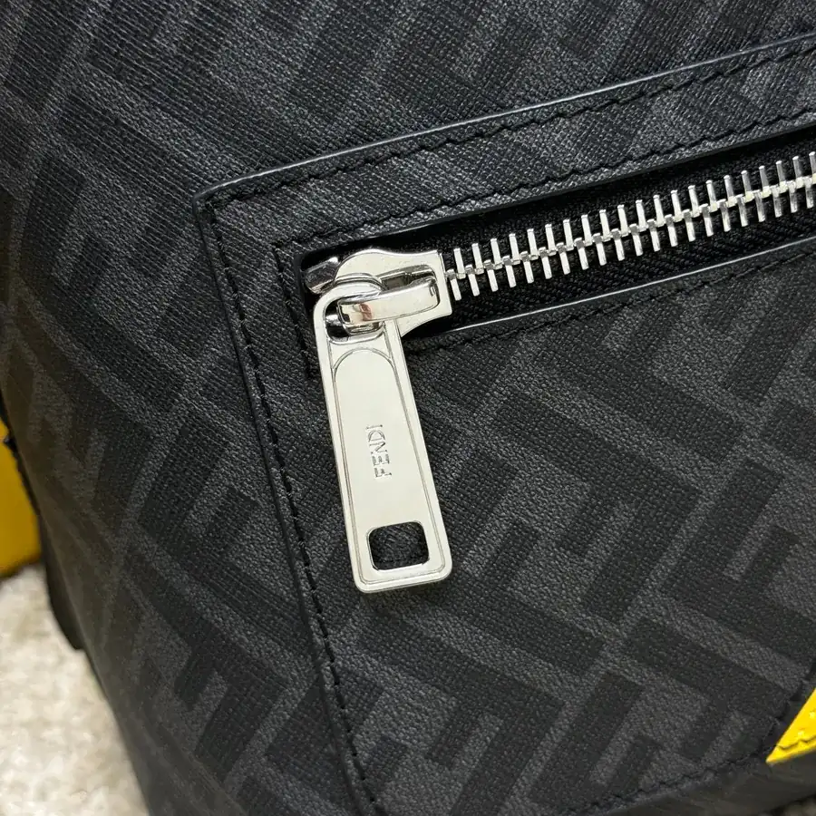 Mini Structured Crossbody Tote with FF Logo Metal Stud
