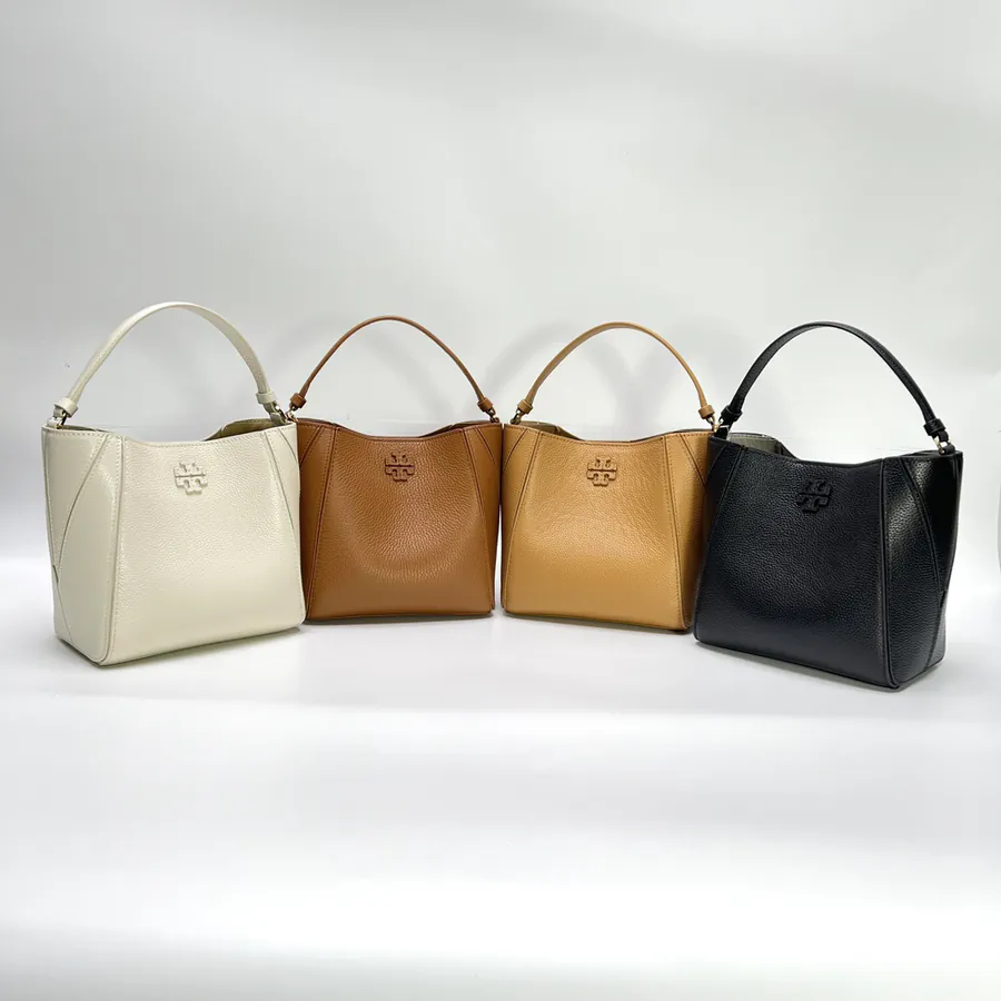 McGraw Mini Bucket Bag Grained Calfskin, Elegant Handcrafted Details