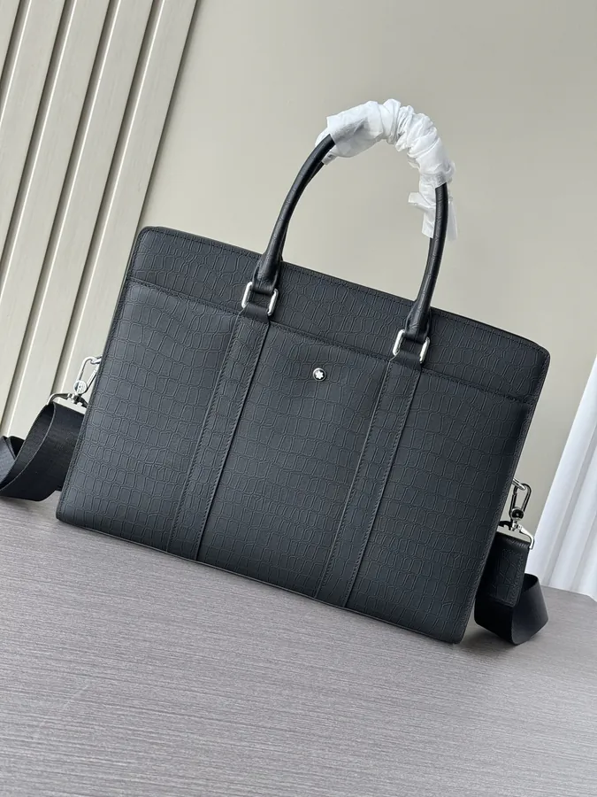 Mondaine Premium Leather Briefcase with Password Lock