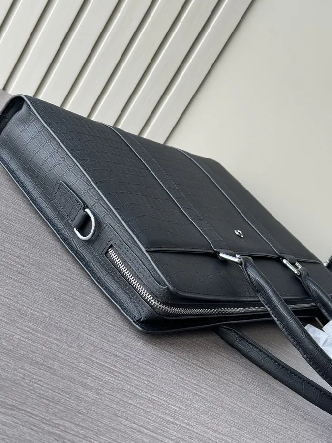 Mondaine Premium Leather Briefcase with Password Lock