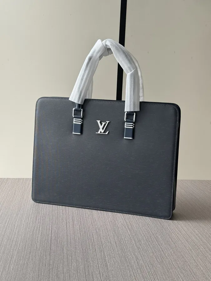 LV Password Lock Briefcase Premium Italian Calfskin