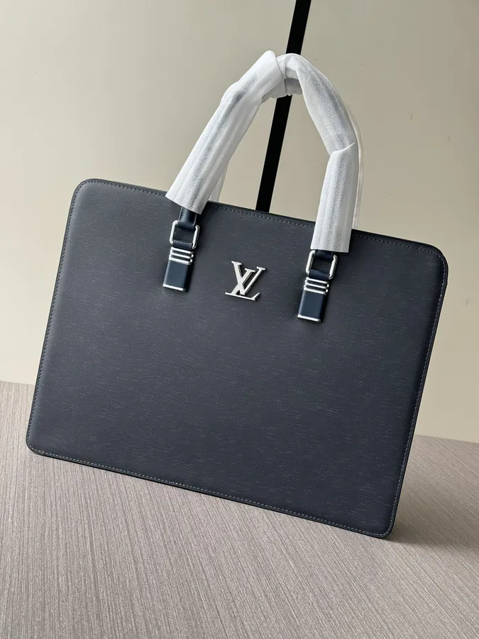 LV Password Lock Briefcase Premium Italian Calfskin