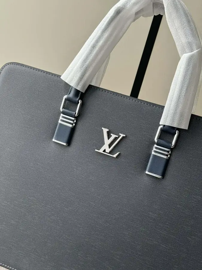 LV Password Lock Briefcase Premium Italian Calfskin