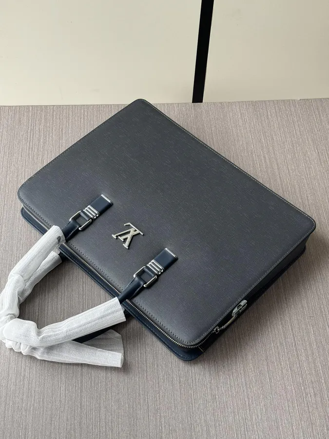 LV Password Lock Briefcase Premium Italian Calfskin