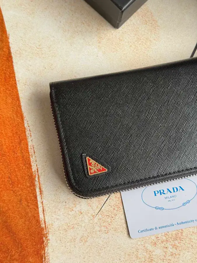 Classic Single Zip Wallet in Blue ZP Development, Italian Cross Grain Calfskin