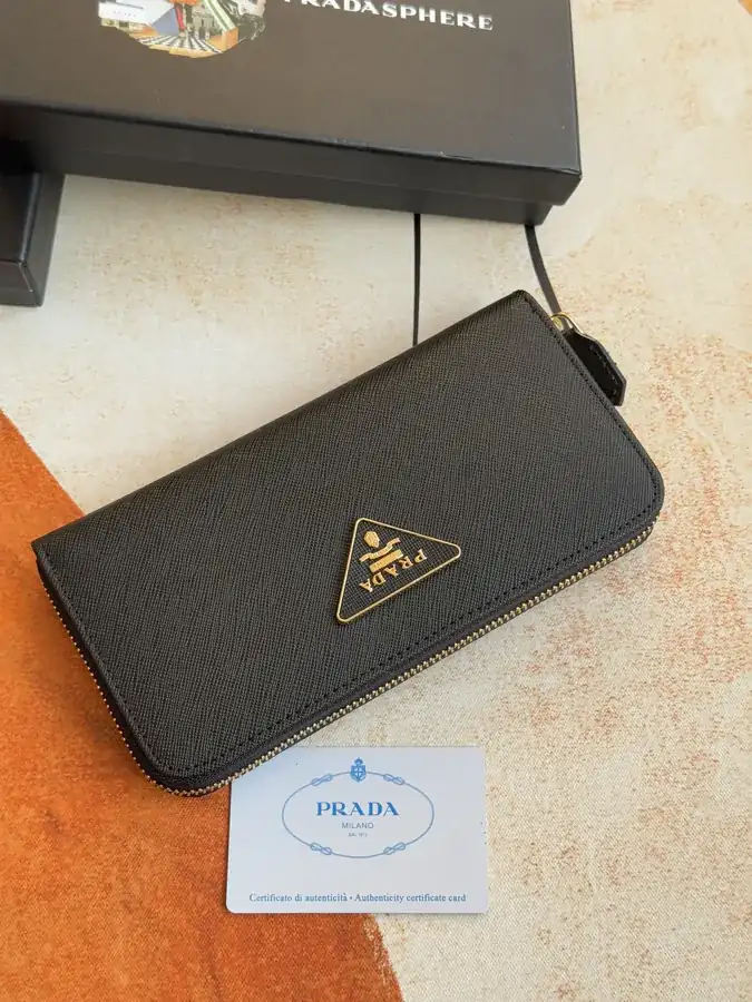 Classic Single Zip Wallet in Blue ZP Development, Italian Cross Grain Calfskin