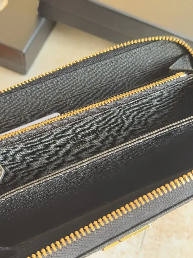 Classic Single Zip Wallet in Blue ZP Development, Italian Cross Grain Calfskin