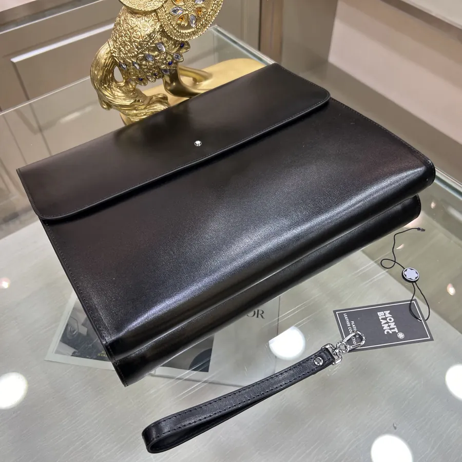 MONTBLANC 6610 7 Handbag Vintage Style, Premium Leather