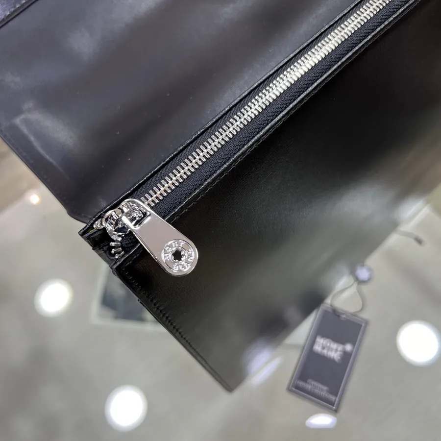 MONTBLANC 6610 7 Handbag Vintage Style, Premium Leather