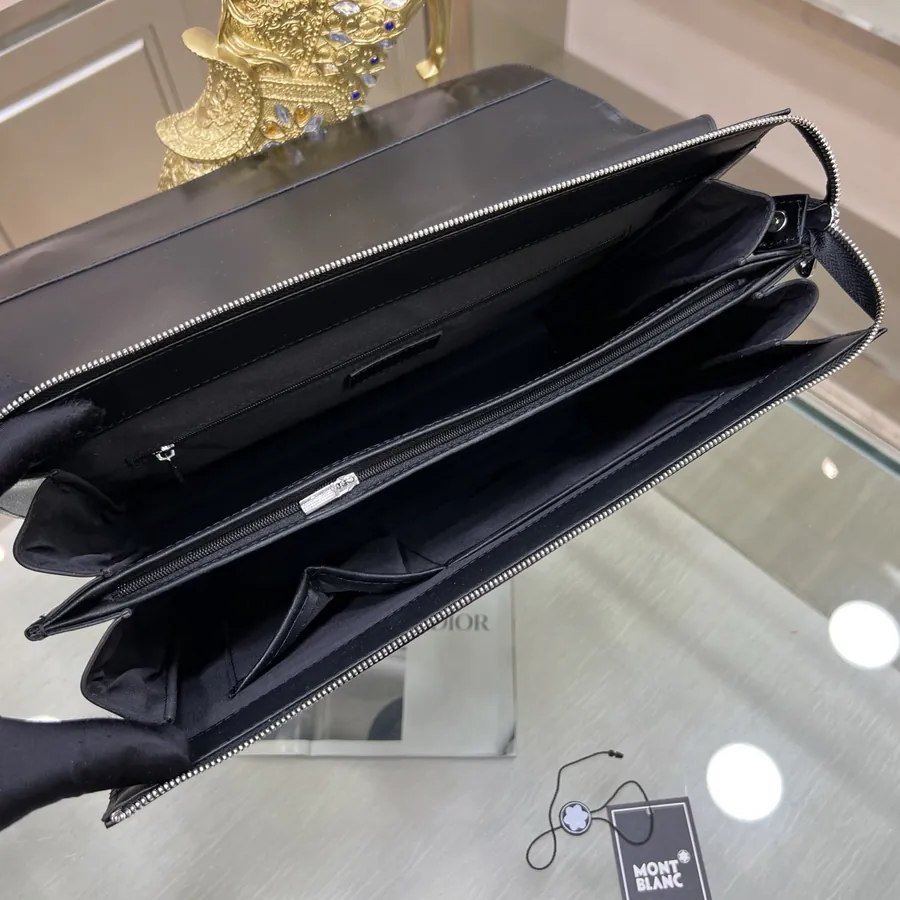 MONTBLANC 6610 7 Handbag Vintage Style, Premium Leather