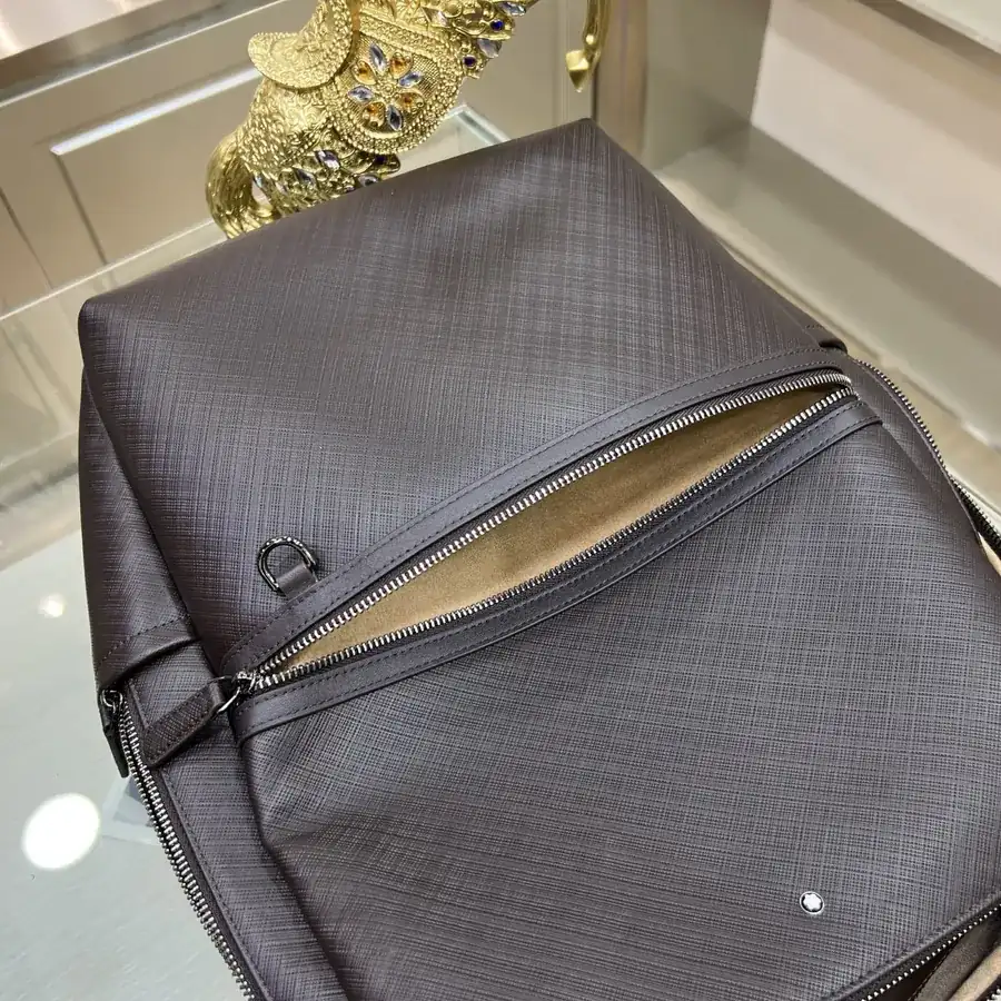 MONTBLANC Double Shoulder Bag Premium Leather, Classic Logo, Modern Design