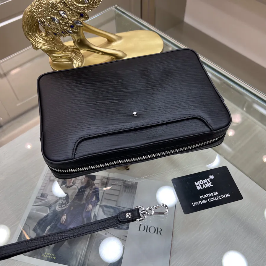 Montblanc International Men's Briefcase Premium Leather & Top Grade Hardware