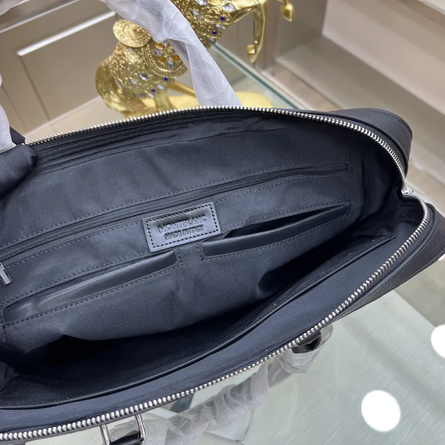 Montblanc International Men's Briefcase Premium Leather Business & Trendy