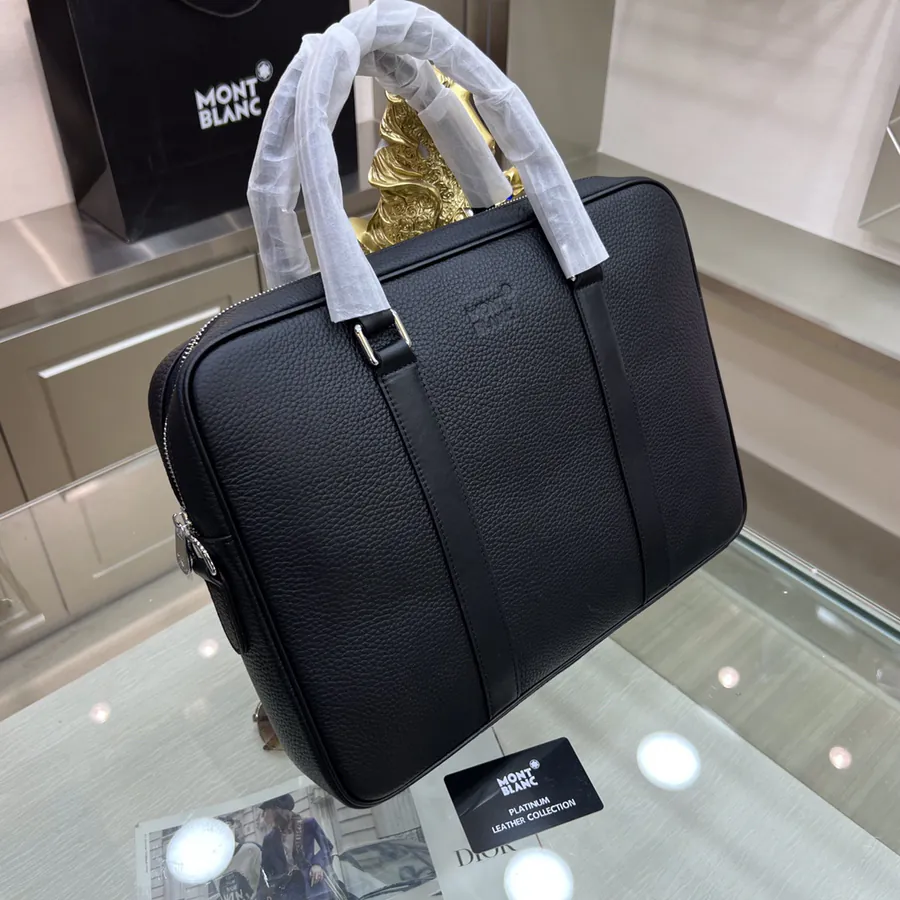 Montblanc International Bucket Bag Premium Natural Split Calfskin