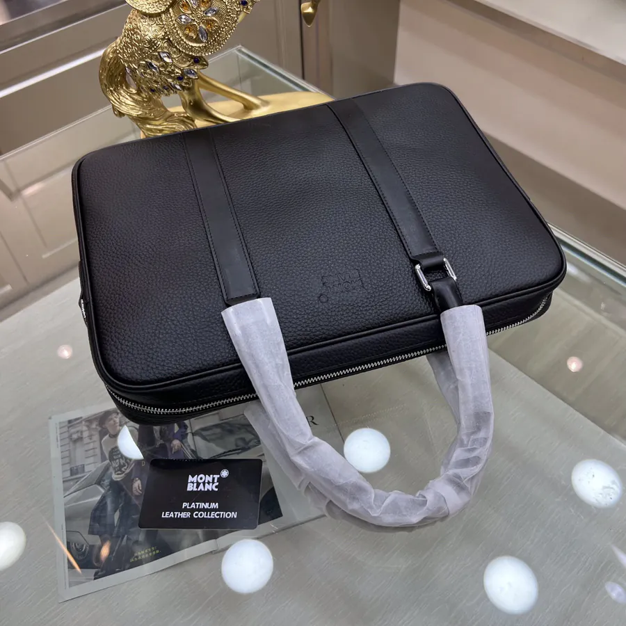 Montblanc International Bucket Bag Premium Natural Split Calfskin