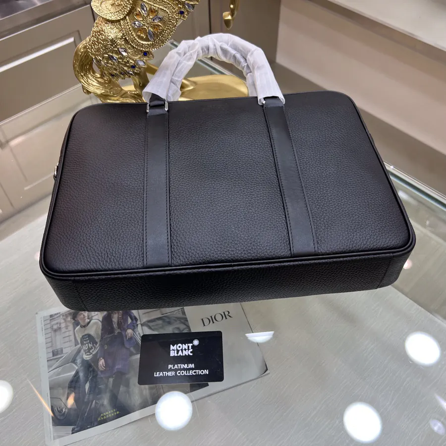 Montblanc International Bucket Bag Premium Natural Split Calfskin